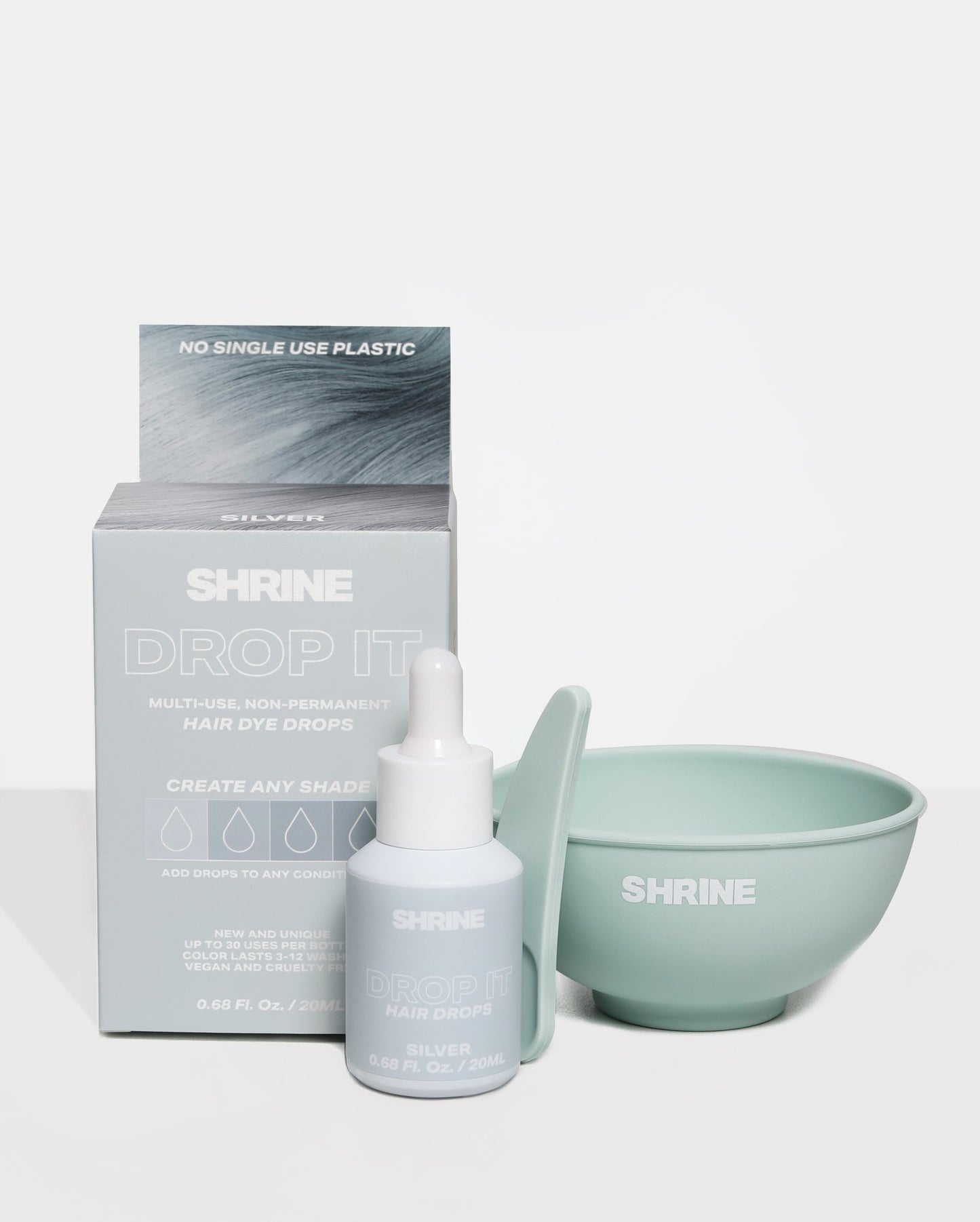 Silver Hair Dye DROP IT Kit